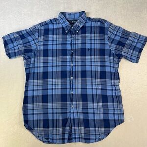 Ralph Lauren Men's Blue Checkered Shirt